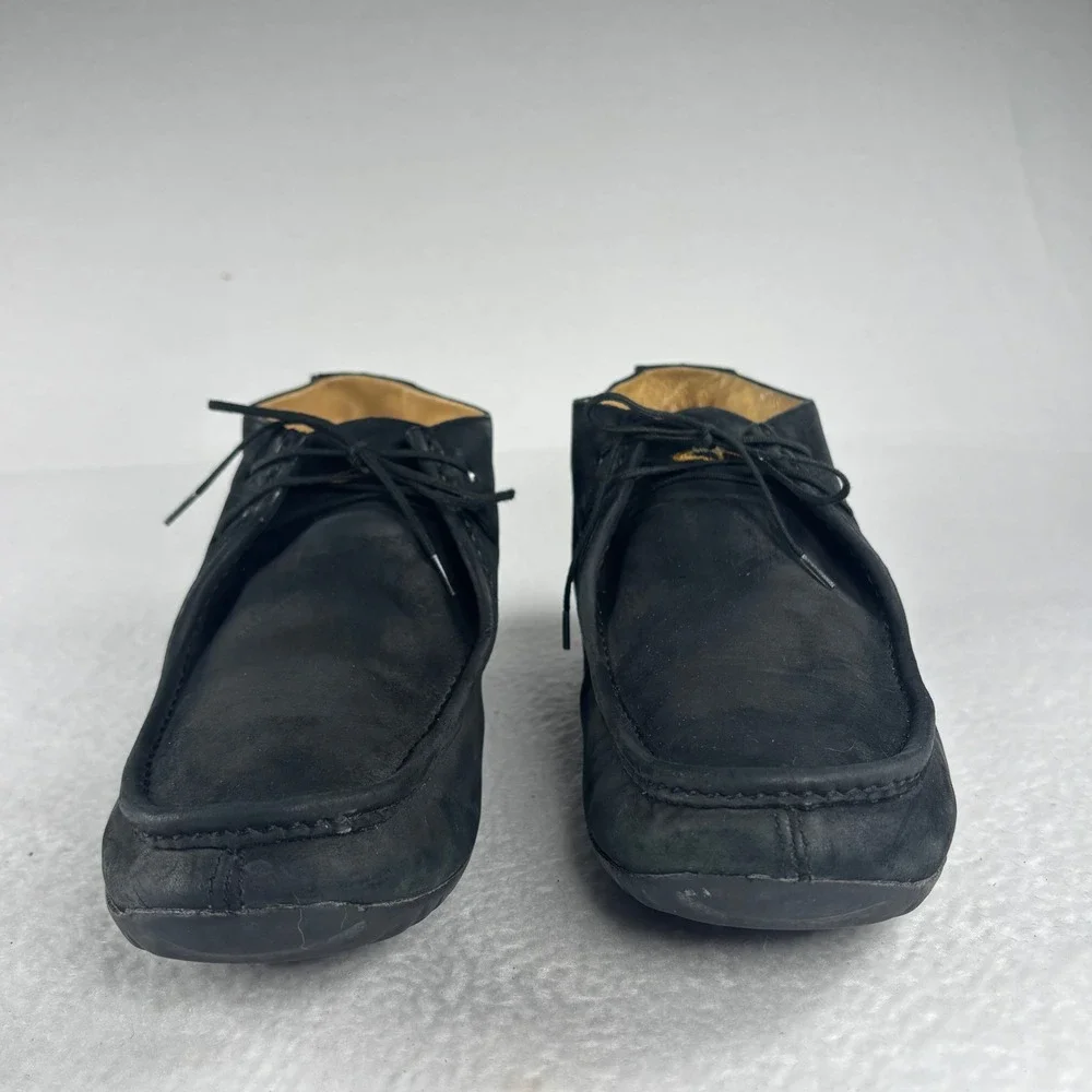 J. Shoes Black Chukka Boots Leather Nubuck Wallabee Men Sz 12 UK 11 EUR‎ 45.5